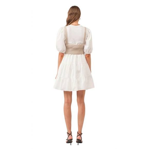 NEW SOFIE THE LABEL bella dress in off white - Picture 3 of 4